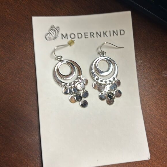Lia Sophia sterling dangle chandelier earrings - Picture 1 of 7